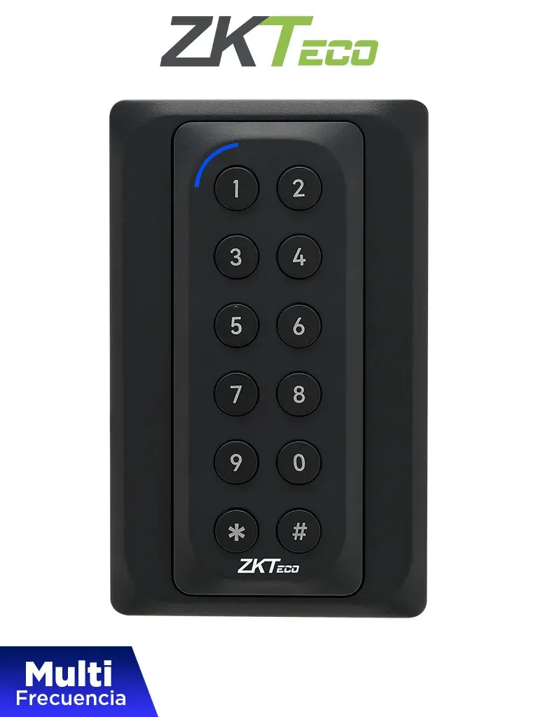 Lector de acceso ZKTeco KR902S con RFID dual y teclado numérico