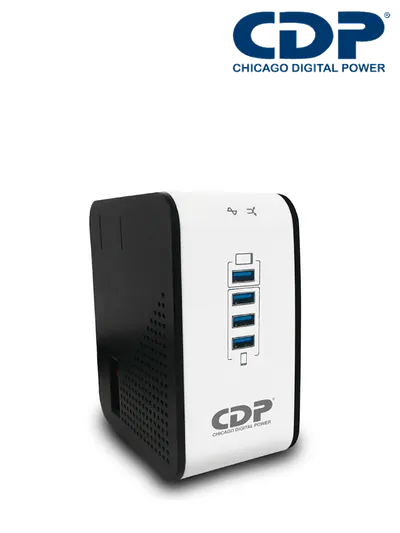 Regulador de voltaje CDP R2CU-AVR1008 de 1000 VA con puertos USB