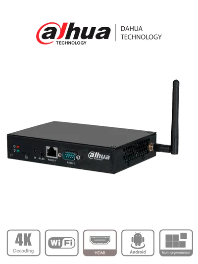 DAHUA DHI-DS04-AI400 - Caja Multimedia para Publicidad/Señalización Digital/ Android/ Compatible con Software MPS para Administración/ Ethernet/solución ideal para integrarse con monitores, videowalls en entornos comerciales, retail, hoteles y más