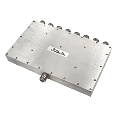 Divisor de Potencia Wilkinson / 8 Vías / 694-2700 MHz / 50W / Conectores N Hembra / Uso Interior