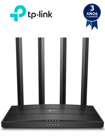 Router TP-Link Archer C6 WiFi AC de doble banda y puertos Gigabit