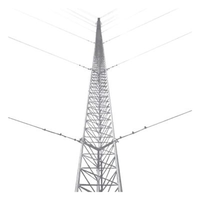 Torre arriostrada de piso SYSCOM TOWERS KTZ-45G-057 de 57 m