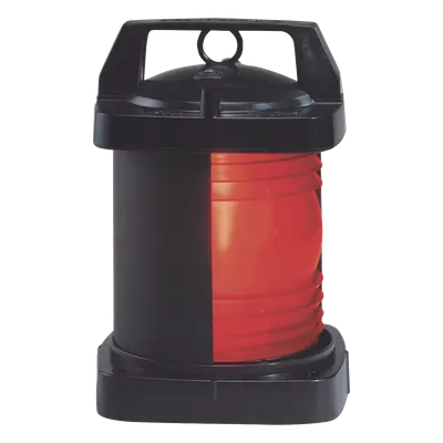 Luz de navegación / Lente rojo / Arco 112.5° / 3 millas visibilidad / 24-220V / 65.6 pies embarcaciones