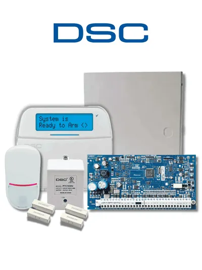 Kit de alarma DSC NEO-LCD-SB con panel HS2032 y teclado LCD