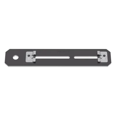 Soporte de Montaje a Techo / Para Canaletas 4x4 y 6x4 / Varilla Roscada 1/2 in (0.5 in) / Acero Negro / 254x50.8x10.2 mm