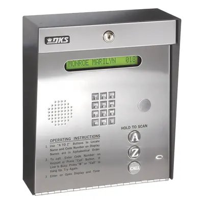 Control de acceso telefónico / Gabinete para sobreponer / 2 puertas / 3000 números / 11 dígitos / LCD / Análogo o digital / Expandible a 16 puertas / Programable por PC