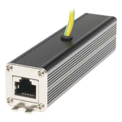 Protector contra sobretensiones / 10Gbps / PoE++ 90W / 10kA / RJ45 blindado / Carril DIN