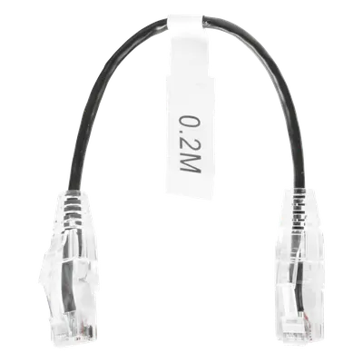 Cable de parcheo LINKEDPRO LP-UT6-020-BK28 Cat6 de 20 cm