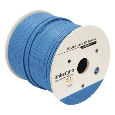Cable siamés Cat6 LINKEDPRO PROCAT62C de 152 metros para exterior