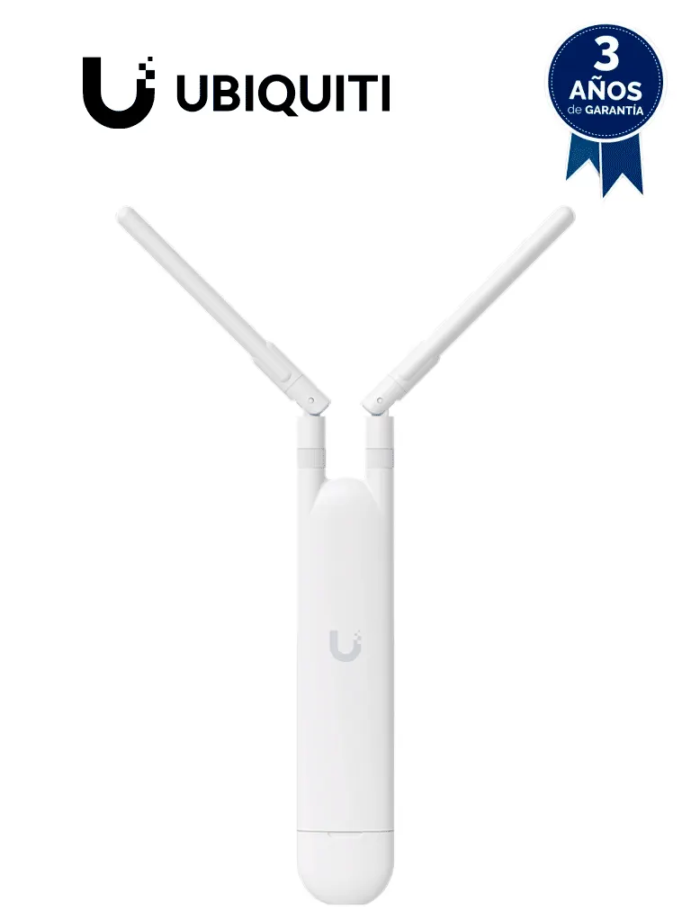 UBIQUITI UAP-AC-M - UniFi Mesh AC: Access Point para exteriores con doble banda 802.11ac, MIMO 2x2, potencia de 20 dBm, hasta 1167 Mbps. Incluye Inyector PoE