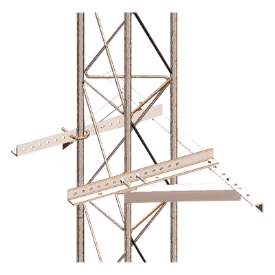 Soporte de Pared para Tramos de Torre / Acero ASTM-A36 Galvanizado / Compatible STZ30G/35G/45G / 0.91 m (3 ft) de Longitud