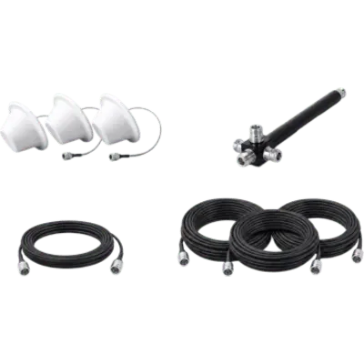 Kit de antenas EPCOM EP1DIV-3ANT-4CCN con divisor de 4 salidas