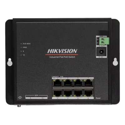 Switch Industrial PoE / 8 Gigabit / 2 SFP / Alcance 300 m (984.3 ft) / 240 W / -40~75°C