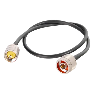 Jumper Coaxial / 60 cm (1.97 ft) / RG-58U / N Macho a UHF Macho / 50 Ω / Blindaje 95%