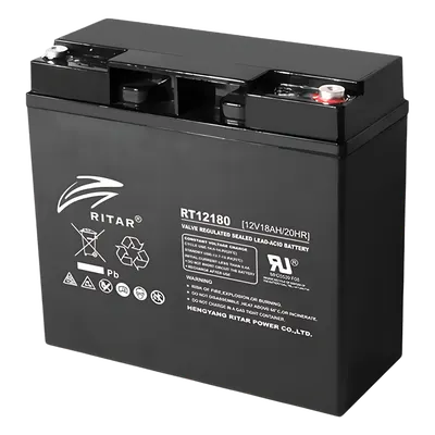 Batería de respaldo RITAR RT12180 AGM-VRLA de 12 V y 18 Ah