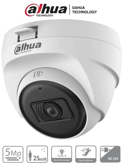 Cámara domo DAHUA DH-HAC-T1A51N-U de 5 MP e infrarrojo