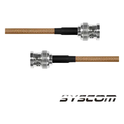 Jumper con Cable RG-142/U de 60 cm, con Conectores BNC Macho a BNC Macho.
