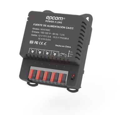 Fuente de poder EPCOM POWERLINE NV-415-DC de 4 canales y salida ajustable