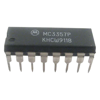 Circuito Integrado FI FM Banda Angosta / 4.0-8.0 VDC / 3.0 mA / 40-46 dB Ganancia / 400 Ω Salida