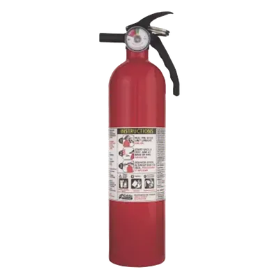 Extintor desechable KIDDE FA110MS 2.5 lb clase A, B y C con soporte metálico