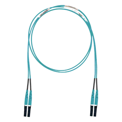 Jumper de Fibra Óptica Multimodo 50/125 OM3 / LC-LC Duplex / LSZH / 5 m (16.40 pies) / Aqua