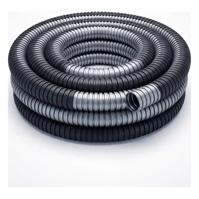 Tubo Flexible Liquidtight 2 1/2" (63 mm) / Acero Galvanizado + Forro PVC / Rollo 10 m (32.8 ft) / NEMA 4 / IP65
