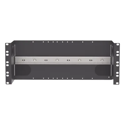 Soporte de Riel DIN Industrial / 4U / Rack 19 in / Acero / Gestión de Cables