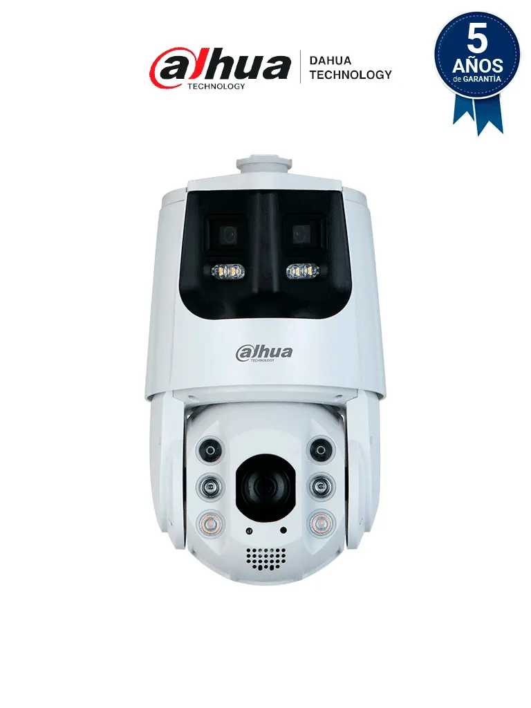 DAHUA DH-SDT6C425-4P-GB-APV-0280 Cámara PTZ panorámica  IP/ 4 Megapixeles/  Iluminadores Duales Inteligentes/ 25X Zoom/ Starlight/ IR hasta 200 m/ Auto-tracking/ Protección Perimetral/ Detección Facial/ IP66/ Disuasión Activa/ Sirena y Estrobo