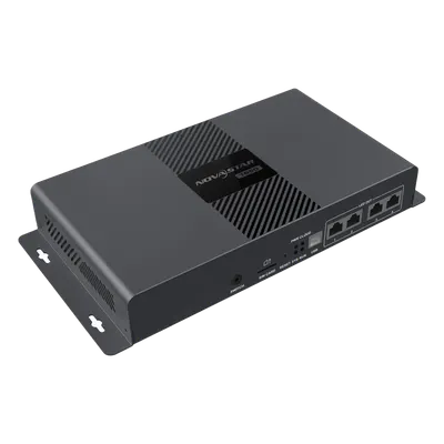 Reproductor Multimedia / 4K Ultra HD / 2.3M Píxeles de Carga / 4 Puertos Gigabit Ethernet / Control Cloud / Wi-Fi 2.4 GHz / Android 11