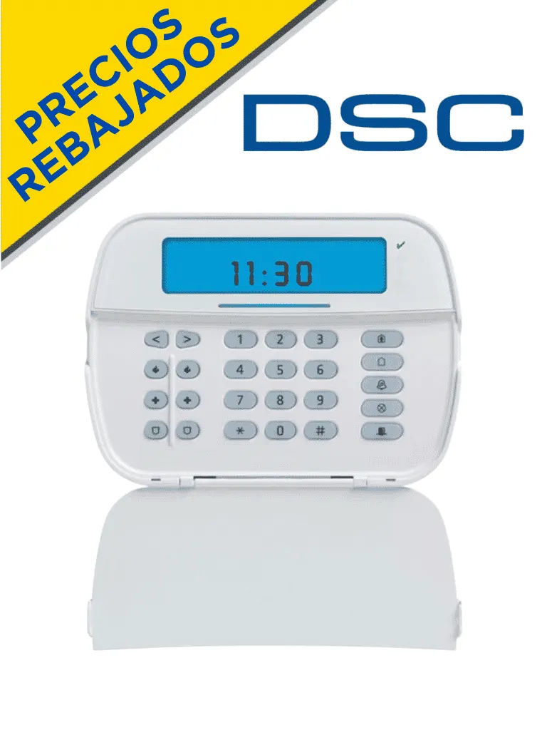 Teclado LCD DSC HS2LCDRF9 N con transceptor PowerG y 128 zonas