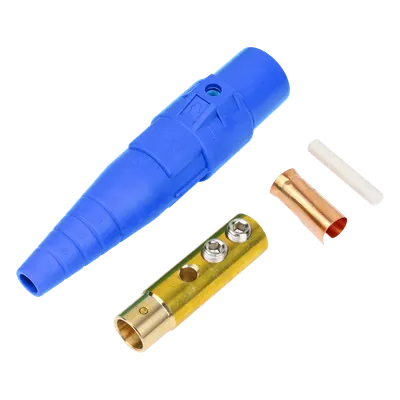 Conector Camlock / 400 A / Hembra / 600V AC / 50-95 mm² / Azul