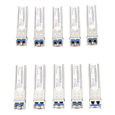 Transceptor SFP PLANET MGB-TLX-10PCS de 1 Gbps, monomodo y 20 km
