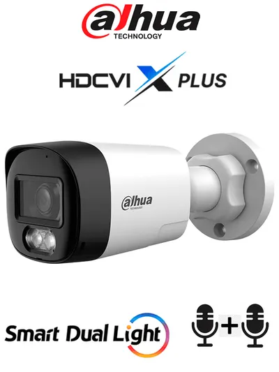 Cámara Bullet 4K DAHUA DH-HAC-HFW1801RLN-IL-T con audio bidireccional