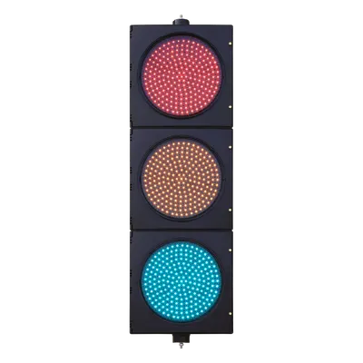 Semáforo de Señalización LED / 3 Colores Rojo-Amarillo-Verde / 204 LEDs por Color / 400-600 cd / 110 VCA / 13 W / IP Hermético