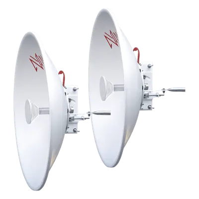 Antena Direccional Parabólica / 60 cm / 5.9-7.2 GHz / Ganancia 30 dBi / Polarización Slant 45° y 90° / Alcance 30 km / Conector N-Hembra