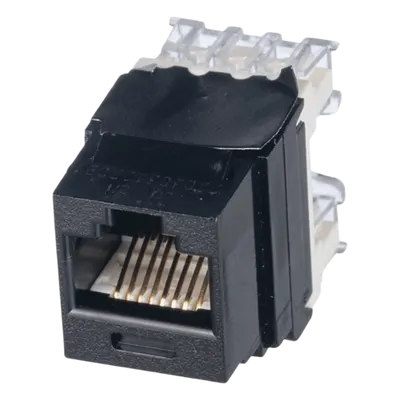 Conector Jack RJ45 Cat6 / 250 MHz / 50μ Oro / PoE++ 802.3bt / 22-26 AWG / 19in Rack
