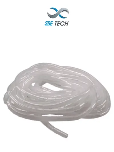 Organizador de cable en espiral SBE TECH SBE-ESP12, blanco de 1/2 pulgada