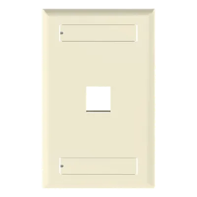 Placa de pared Panduit NK1FEIY para un módulo Keystone, color marfil