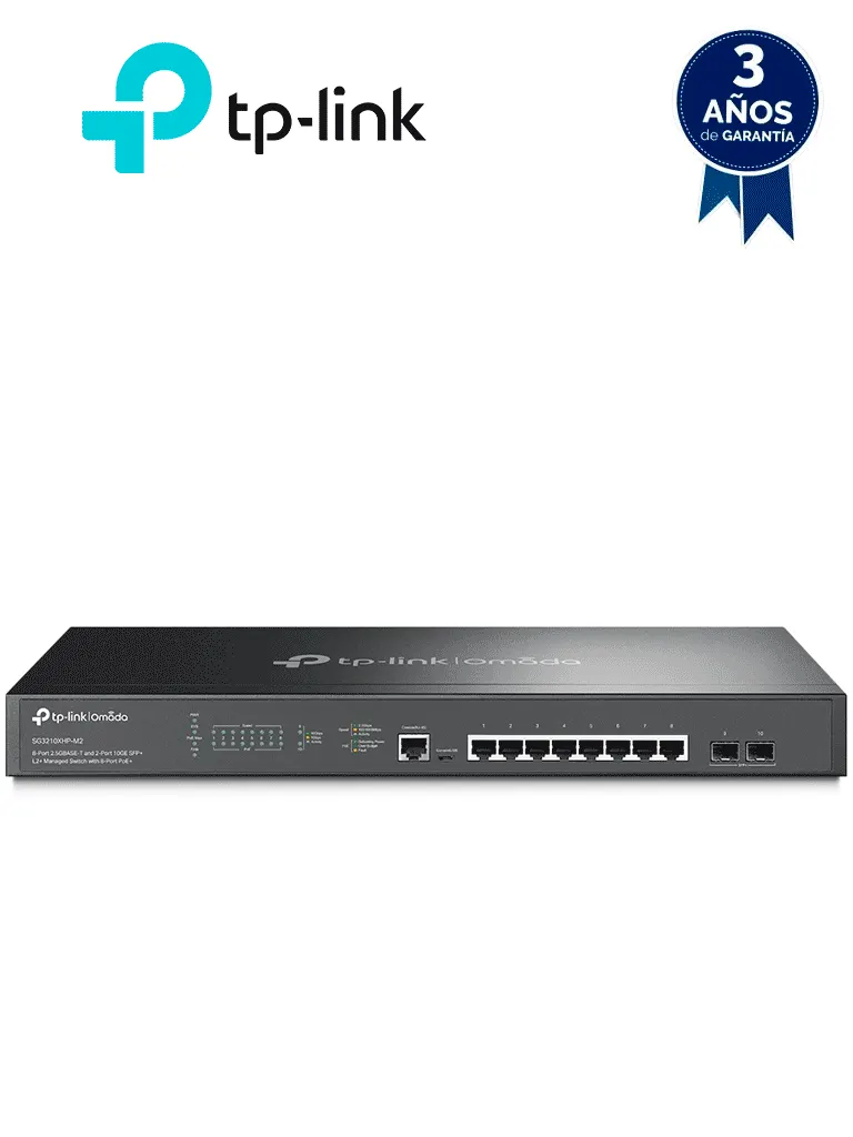 TP-LINK SG3210XHP-M2 - Switch Administrable, 8 Puertos PoE