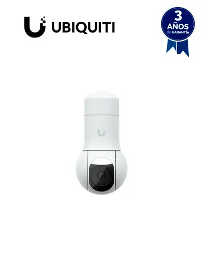 UBIQUITI UVC-G5-PTZ - Mini PTZ con seguimiento de personas 4MP, Zoom optico de 2x , IR 20 metros , Detección de movimimiento con IA , Microfono integrado , LED integrado para visión noctura a color, Alimentación por POE, Equipo para exterior.