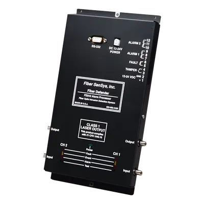 Sensor perimetral de fibra óptica / 2 zonas / 0-5 km (0-16,404 ft) / TCP/IP / -40°C a 70°C