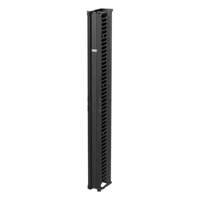 Organizador Vertical de Cables / 45 Unidades / 7 ft (2.1 m) / 6 in Ancho / Montaje a Presión / Aluminio