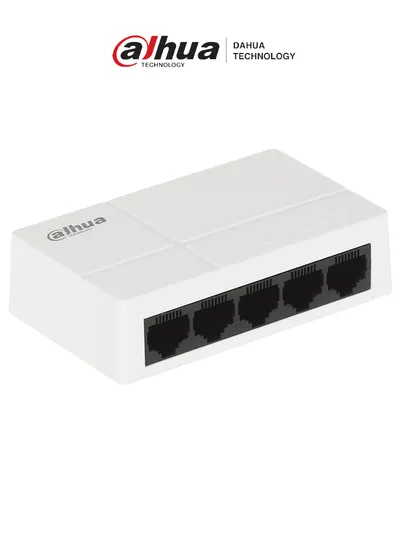 Switch de escritorio Dahua PFS3005-5GT-L con 5 puertos Gigabit
