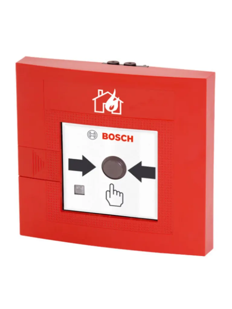 Pulsador de Alarma Manual BOSCH FMC-210-DM-G-R para Uso Interior con Doble Acción