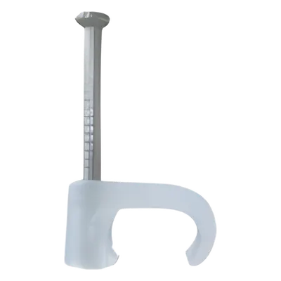 Grapa para cable plano THORSMAN TC-5X8, transparente, paquete de 100