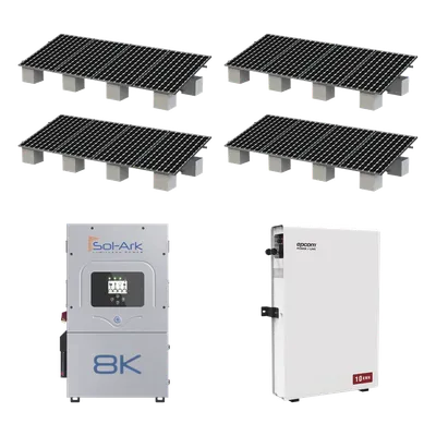 Kit Solar Híbrido / Inversor 8 kW / Salida 220 VCA / Batería 10 kWh LiFePO4 / 16 Paneles 645W / IP65