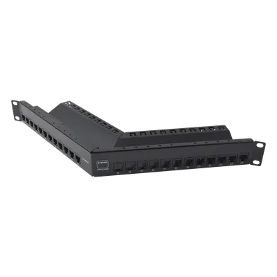 Patch panel SIEMON Z6AS-PNLA-24K blindado Cat 6A de 24 puertos
