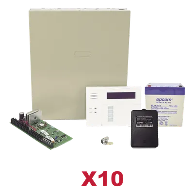 Kit de alarma híbrido Honeywell Resideo VISTA48KIT10/6160RF para 10 sistemas