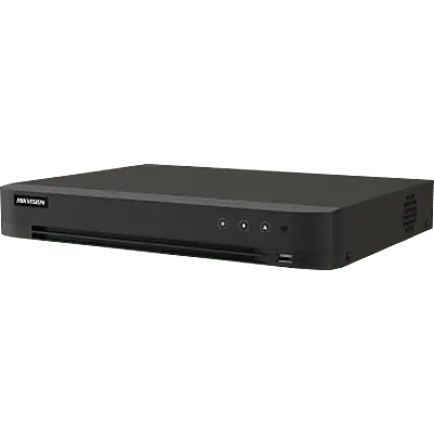 DVR pentahíbrido Hikvision DS-7216HUHI-S2/XT con AcuSearch y video 4K