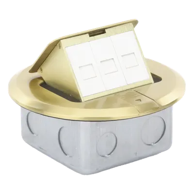 Caja de piso redonda THORSMAN TH-MCPD-B para voz y datos